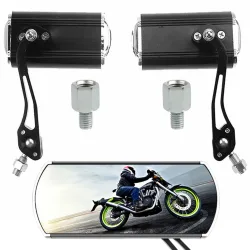 Lusterko motocyklowe aluminiowe lekkie mocowanie M10 z przejściówką do M8