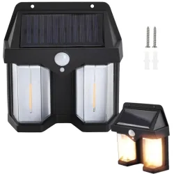 Lampa solarna z czujnikiem zmierzchu i ruchu 3 tryby wodoodporna 1200lm