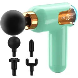 Mini pistolet do masażu mocny masażer przenośny z 4 końcówkami