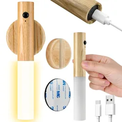 Lampka lampa LED ciepła kinkiet z czujnikiem ruchu naścienny na magnes