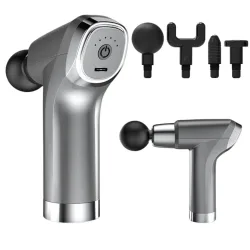 Pistolet do masażu masażer do pleców ciała mocny 4 końcówki massage gun Verk model 24567
