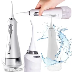 Irygator dentystyczny bezprzewodowy do zębów jamy ustnej z dużym pojemnikiem 230ml Irygator dentystyczny bezprzewodowy do zębów jamy ustnej z dużym pojemnikiem 230ml