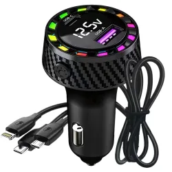 Ładowarka samochodowa USB-C 15W i USB-A 15W do gniazda zapalniczki szybka