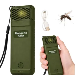 Odstraszacz na komary zielony owady mosquito killer usb przenośny 6wkładów