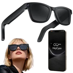 Inteligentne okulary ai z kamerą full hd dyktafon bluetooth tłumaczenie