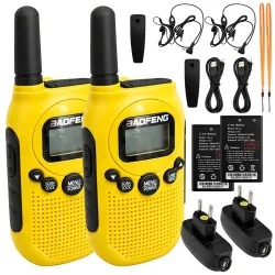 Zestaw 2x krótkofalówka baofeng bf-t6 duży zasięg do 2 km latarka1500mah