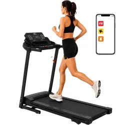 Bieżnia elektryczna treningowa fitness domowa bluetooth 12 km/h 120 kg