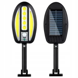 Lampa solarna led cob z czujnikiem ruchu naścienna zewnętrzna ogrodowa