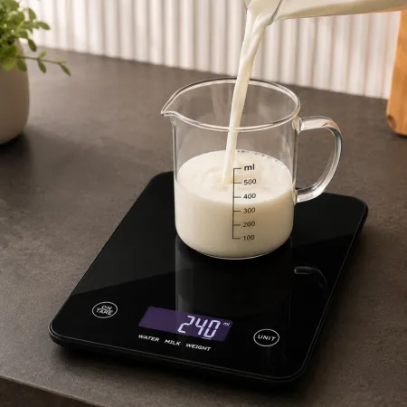 Elektroniczna waga kuchenna do 5 kg szklana lcd