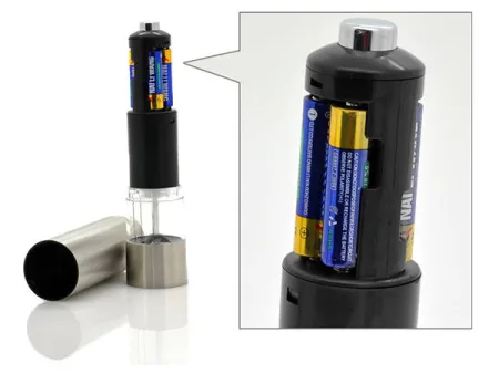 Młynek elektryczny do pieprzu inox