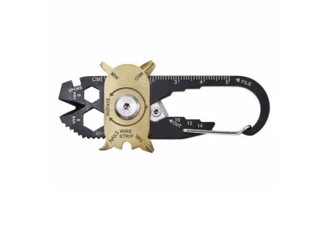 Brelok karabińczyk nóż multitool przeżycia 20w1