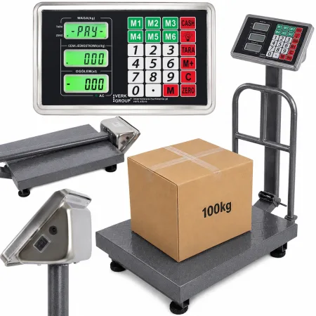 Waga magazynowa elektroniczna oparcie 100kg lcd