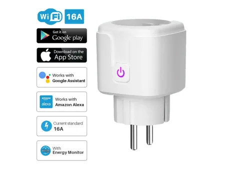 Inteligentne gniazdko elektryczne WiFi z watomierzem Verk model 06274
