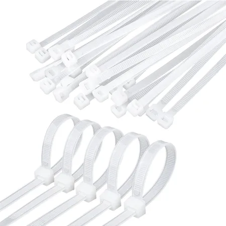 Opaski zaciskowe trytytki 2,5x100 mm 100 szt białe