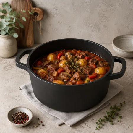 Garnek brytfanna do gotowania pieczenia non stick indukcja gaz pokrywa 4l