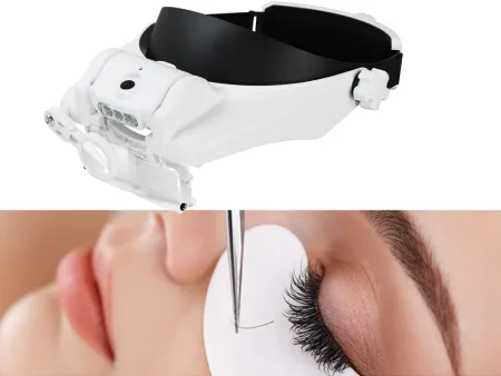 Lupa nagłowna na głowę okulary czołowa 3 LED 11,5x Verk model 09126