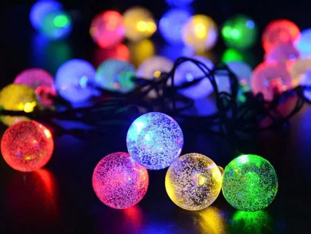 Girlanda ogrodowa lampki 40 LED solarna multikolor