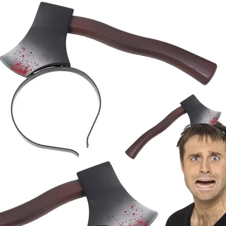 Topór na Halloween opaska na głowę siekiera strój