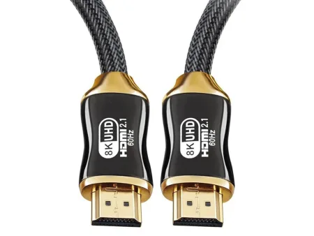 Kabel przewód hdmi 2.1 video ultra high speed 8k 60hz 4k 120hz hq gold 3m