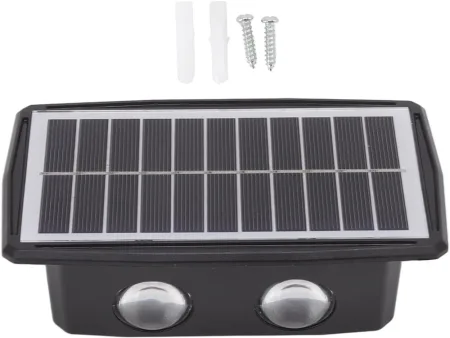 Lampa elewacyjna solarna LED z czujnikiem zmierzchu naścienna kinkiet model 12327