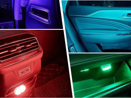 Lampka samochodowa 6 LED RGB dotykowa bezprzewodowa do wnętrza