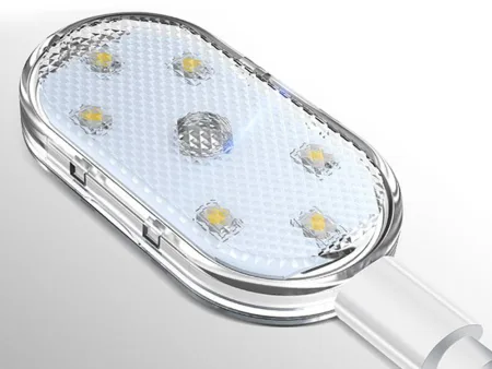 Lampka samochodowa 6 LED RGB dotykowa bezprzewodowa do wnętrza