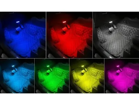 Lampka samochodowa 6 LED RGB dotykowa bezprzewodowa do wnętrza