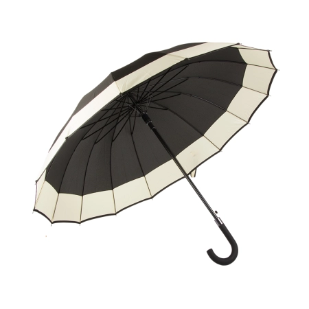 Elegancki duży parasol rządowy mocny XXL antypoślizgowa rączka automatyczny