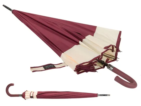 Elegancki duży parasol rządowy mocny XXL antypoślizgowa rączka automatyczny