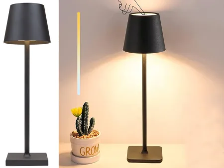Lampka nocna stołowa dotykowa 3 stopniowa wysoka bezprzewodowa USB