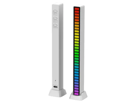 Ledy USB reakcja na dźwięk multikolor neon listwa RGB LED mruga 18 trybów