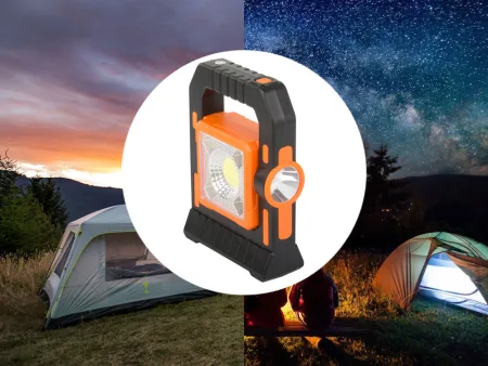 Latarka turystyczna LED solarna lampa biwakowa z akumulatorem Verk model 12290_P
