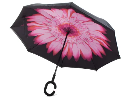 Parasol parasolka odwrócony składany odwrotnie mocne druty solidny stojący model 25000_R