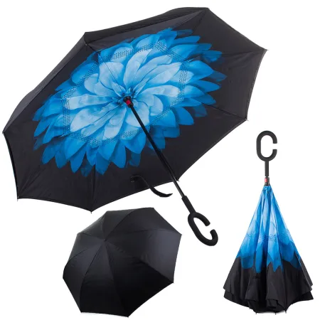 Parasol parasolka odwrócony składany odwrotnie mocne druty solidny stojący Verk model 25000_N