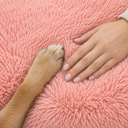 Pluszowe legowisko kojec dla psa i kota miękkie poduszka kanapa posłanie 100 cm