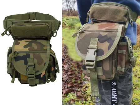 Torba saszetka biodrowa na nogę wojskowa taktyczna pojemna militarna nerka Verk model 14455_M