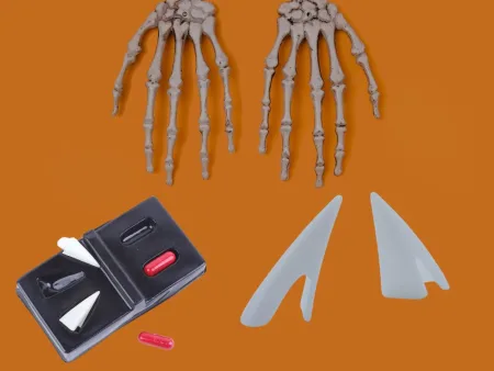 Zestaw wampira Dracula wilkołak sztuczne zęby na Halloween z sztuczną krwią