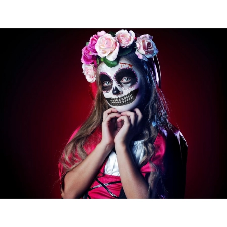 Tatuaż halloween sztuczny zęby realistyczny zmywalny tymczasowy przebranie
