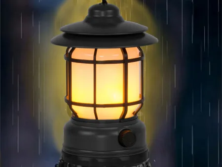 Lampa kempingowa biwakowa akumulatorowa LED USB turystyczna z hakiem i funkcją pochodni