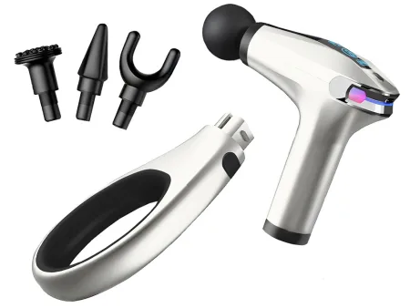 Pistolet do masażu pleców ciała nóg masażer mocny massage gun 4 końcówki