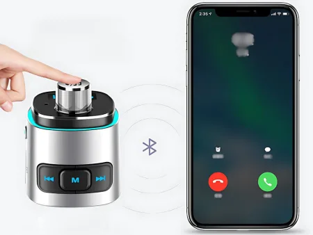 Transmiter Bluetooth FM ładowarka samochodowa szybka 2x USB podświetlenie Verk model 10140