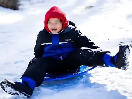 Sanki plastikowe talerz ślizg zjazdowy na śnieg okrągłe duże 62 cm