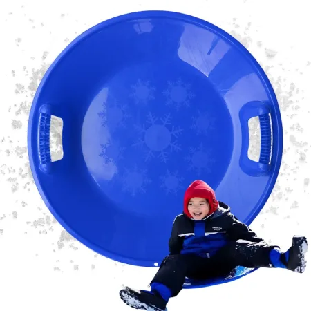 Sanki plastikowe talerz ślizg zjazdowy na śnieg okrągłe duże 62 cm