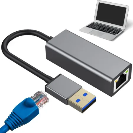 Przejściówka USB Typ A Ethernet Adapter Karta Sieciowa LAN RJ45 100Mb