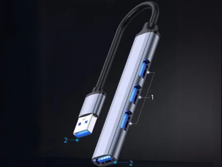 Hub rozdzielacz usb 3.0 5gb/s adapter stacja rozgałęźnik 4x porty usb 3.0