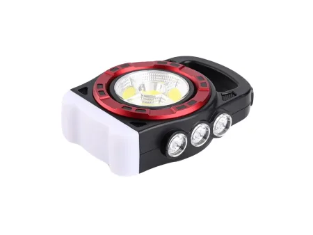 Latarka solarna przenośna lampka akumulatorowa LED powerbank reflektor 20W czerwony