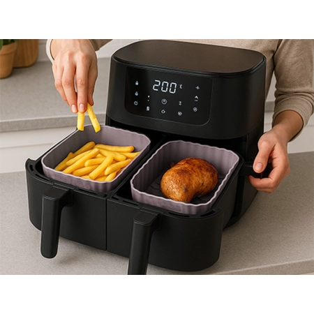 Wkład silikonowy do airfryer frytkownicy beztłuszczowej forma do pieczenia