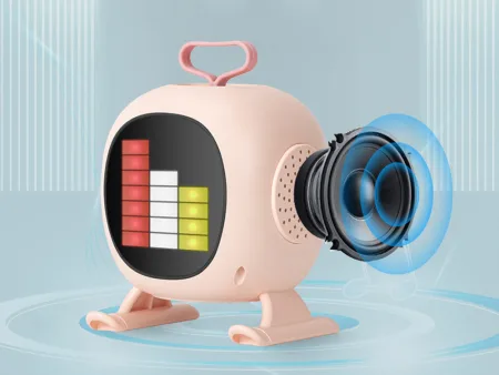 Głośnik bluetooth karaoke z mikrofonem led kolorowe kwadraty muzyka rgb