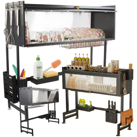 Suszarka do naczyń talerzy sztućców duży ociekacz szafka organizer 85 cm