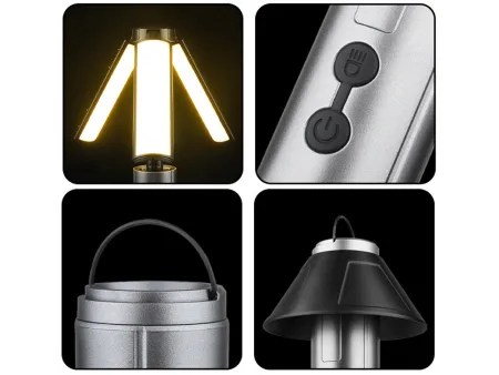 Lampa turystyczna latarka kempingowa wielofunkcyjna teleskopowa LED namiot Verk model 12378